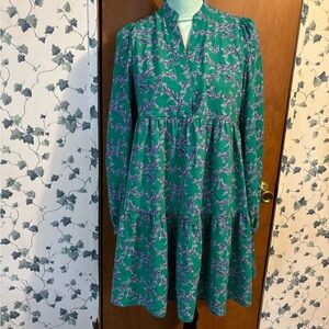 Lilly Pulitzer Teal and Blue Zebra Print Dress